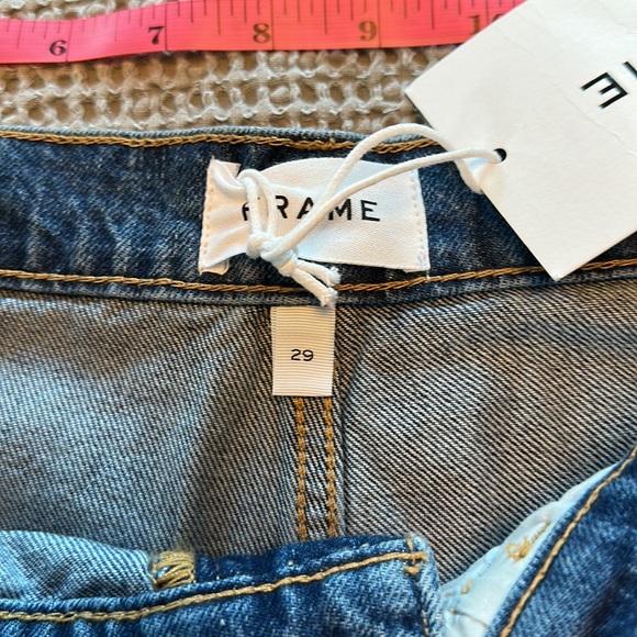 Frame Cut Off Pocket Denim Shorts - 8 - Picture 3 of 8